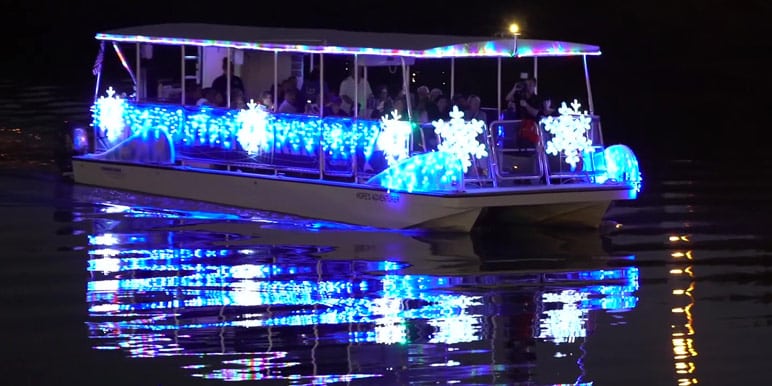 sea of lights boat