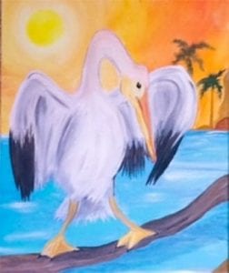 Rufus Pelican Painting