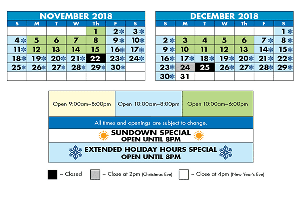 seasonal hours