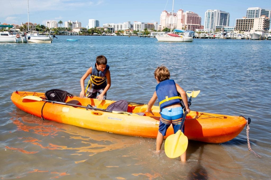 Clearwater Marine Aquarium Summer Camp Kids Kayaking