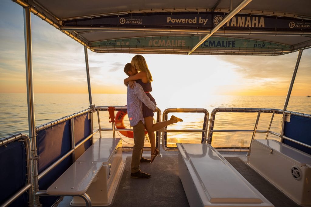 Couple Proposal on Boat