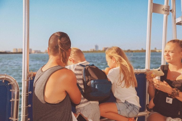Family Enjoying CMA Boat Tour