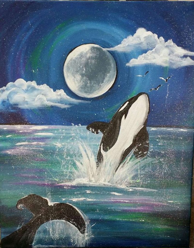 whale painting