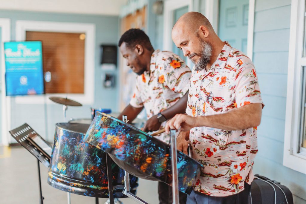 steel drum players