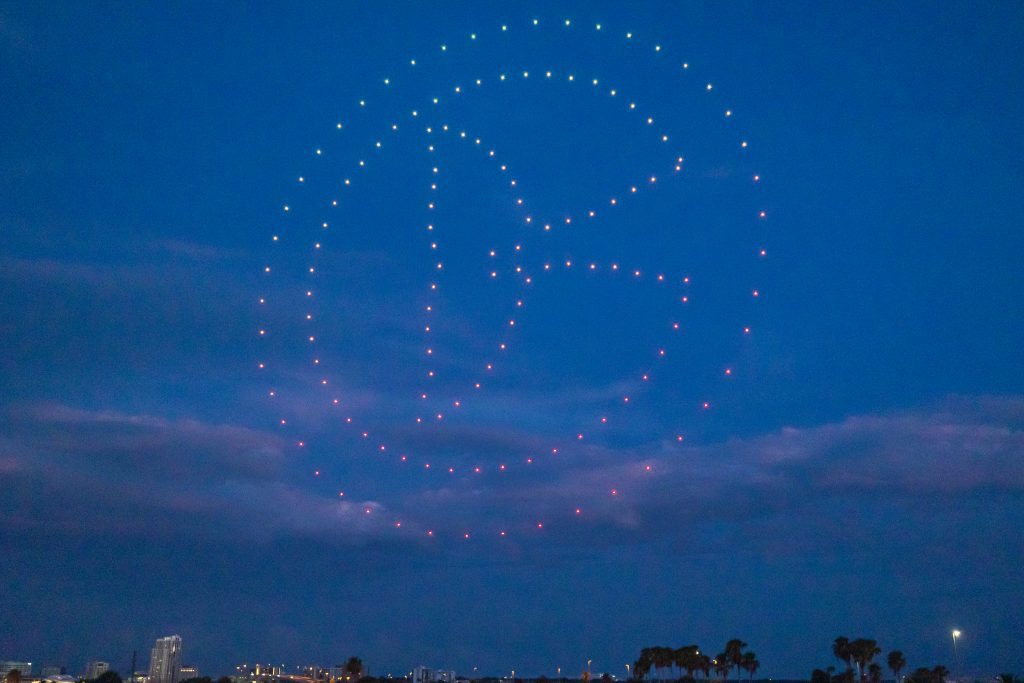 Lights by the Bay Drone Light Show Clearwater Marine Aquarium